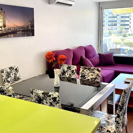 Apartbeach Europeos Junto Playa Climatizado Con Gran Terraza Y Muy Luminoso Apartment La Pineda